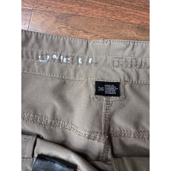Oneill Crossover Shorts Mens 36 Beige Khaki Chino‎ Hybrid Elastic Waist - Picture 2 of 7
